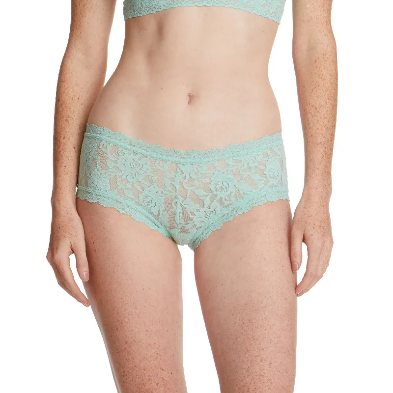 Signature Lace Boyshort | Mint Sprig Green Black Lace Dress