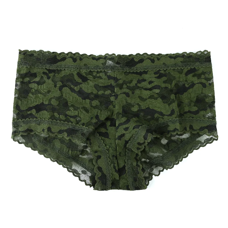 Camo Lace Boyshort | Wooland Green/Black Lace Dress Casual