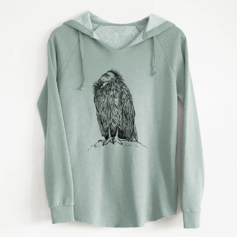 California Condor - Gymnogyps californianus - Cali Wave Hooded Sweatshirt Fashionable Sweatshirts for Women