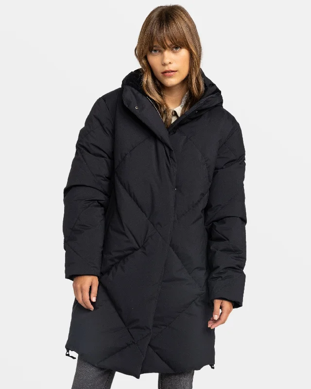 Abbie Insulated Snow Jacket - True Black Women's lightweight jackets