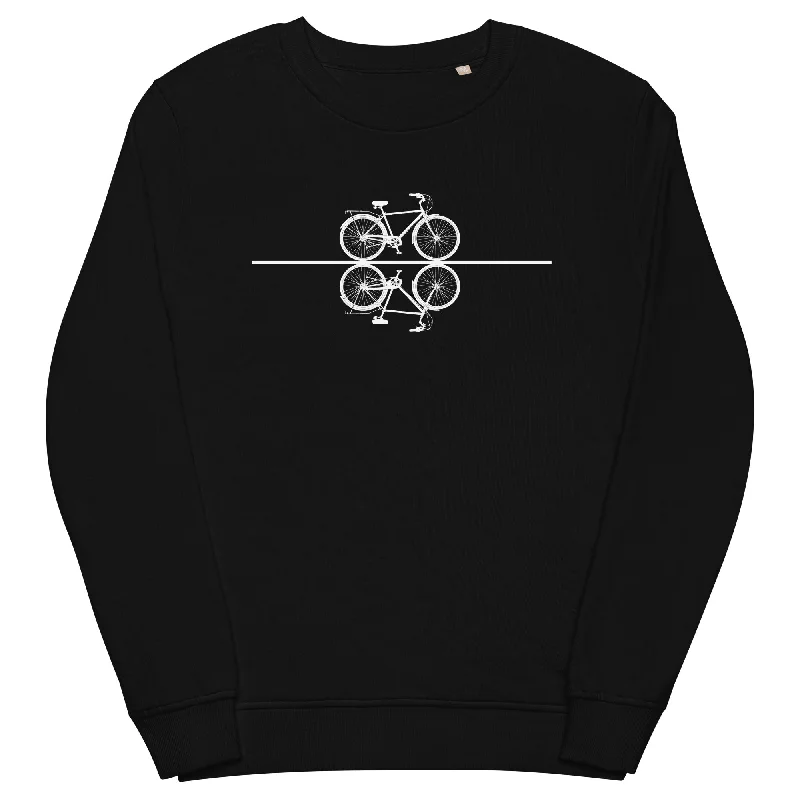 Gerade Linie - Radfahren - Unisex Premium Organic Sweatshirt Long Sleeve Hoodie