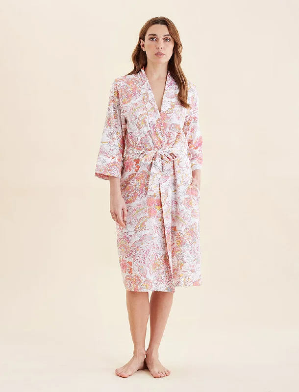 Ella Midi Robe Short sleeve pajama sets