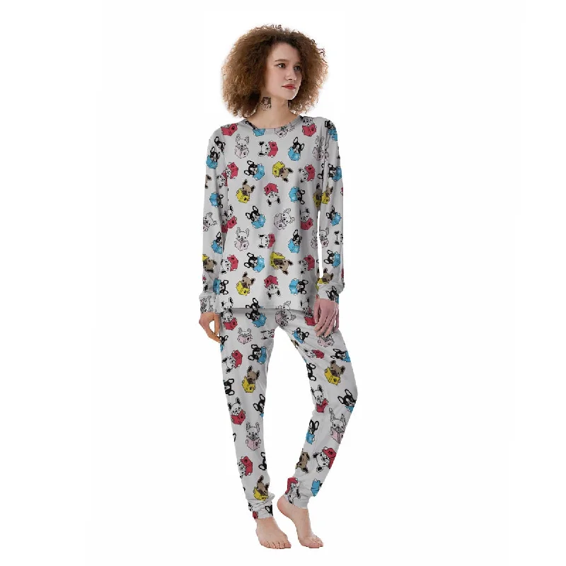 Reading Book Polar Bear Print Pattern Women's Pajamas Calvin Klein pajama sets