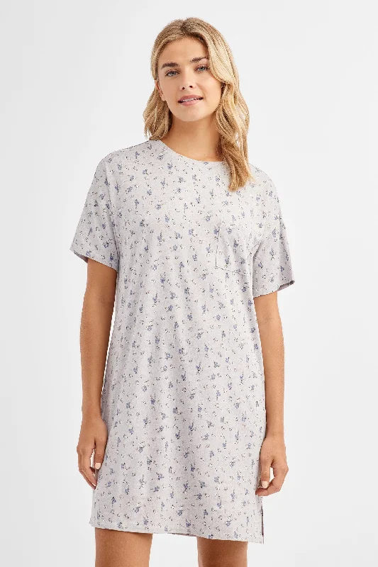 Robe de nuit manches courtes en Moss - Femme Jogger pajama sets