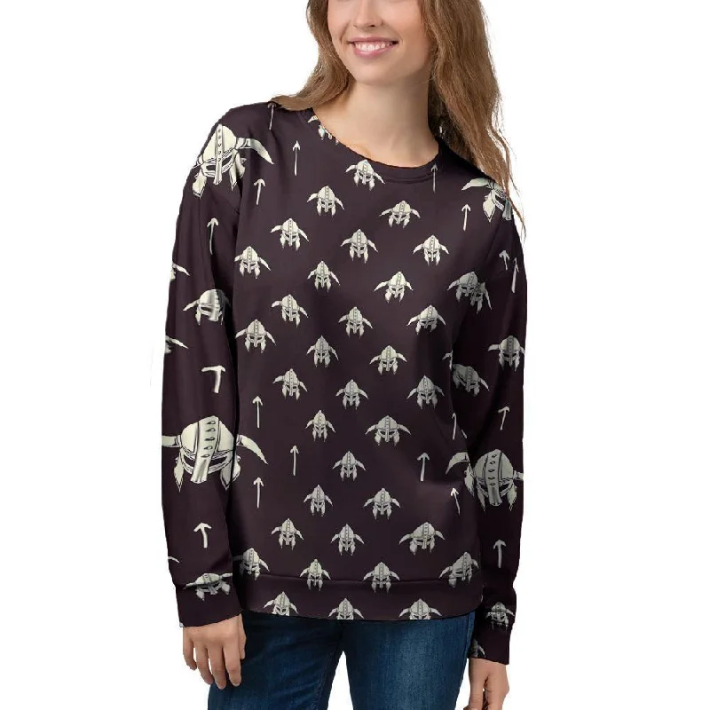 Odin's Mask Viking Women's Sweatshirt Mohair sweaters