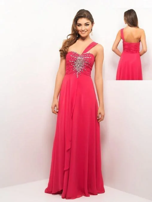 Blush by Alexia Designs - One Shoulder Strap Evening Gown X057 Cheap party dresses