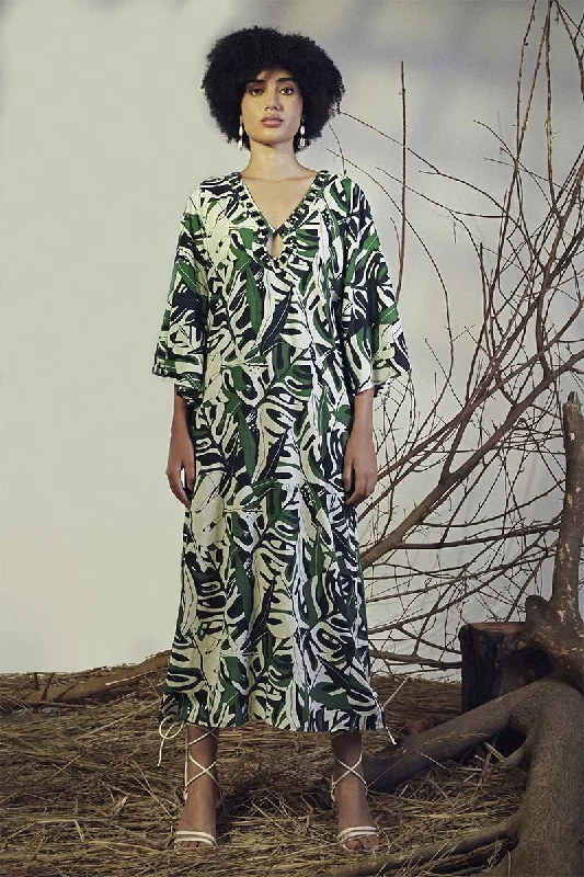 Green Birch Tropical Printed Maxi Dress Summer maxi dresses