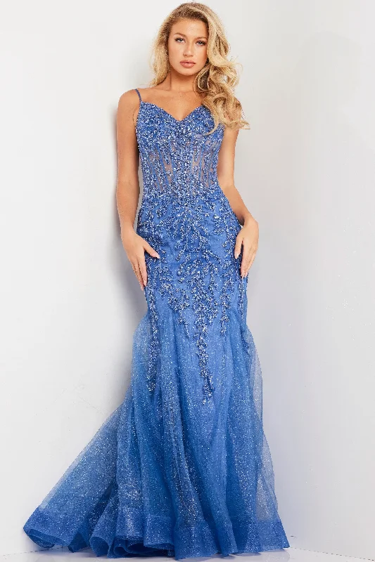 Jovani 37416 Long Formal Mermaid Prom Dress A-line maxi dresses