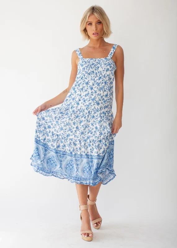 Sweet Life Midi Dress - Blue Dawn Prom midi dresses