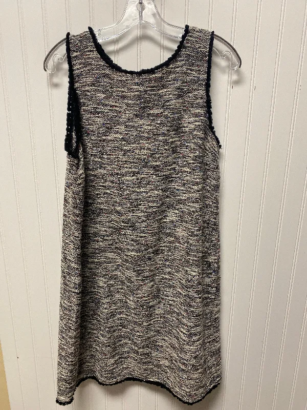 Dress Work By Loft In Black & White, Size: L Trendy new unclassified dresses