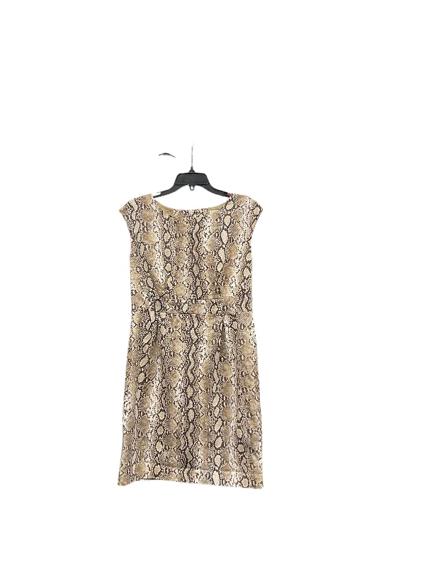 Dress Work By Michael By Michael Kors In Snakeskin Print, Size: 8 Earthy tone unclassified dresses