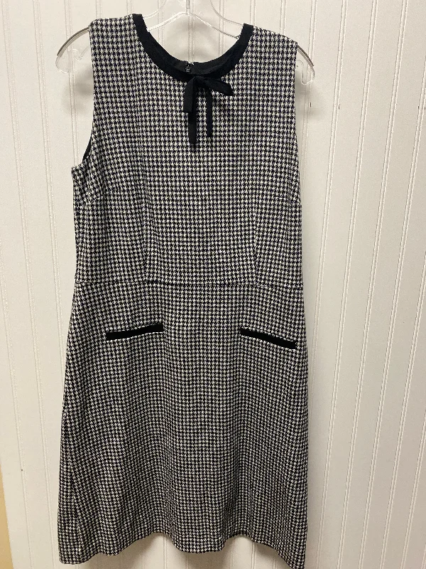 Dress Work By Talbots In Black & White, Size: L Popular unclassified dresses