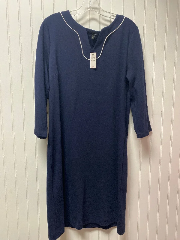 Dress Work By Talbots In Navy, Size: M High-end unclassified dresses