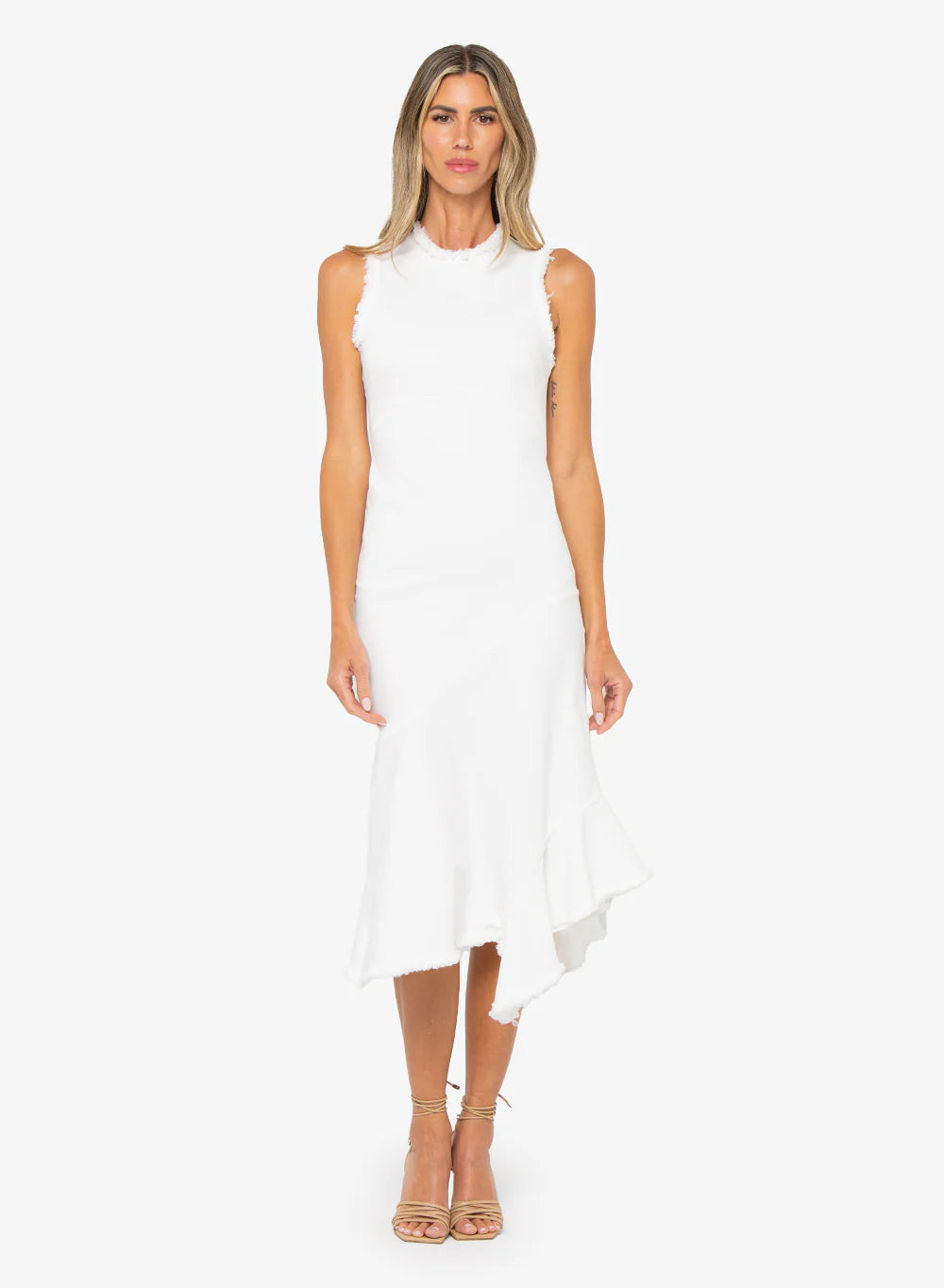 Just Bee Queen - Clara Dress - Off White One-shoulder unclassified dresses