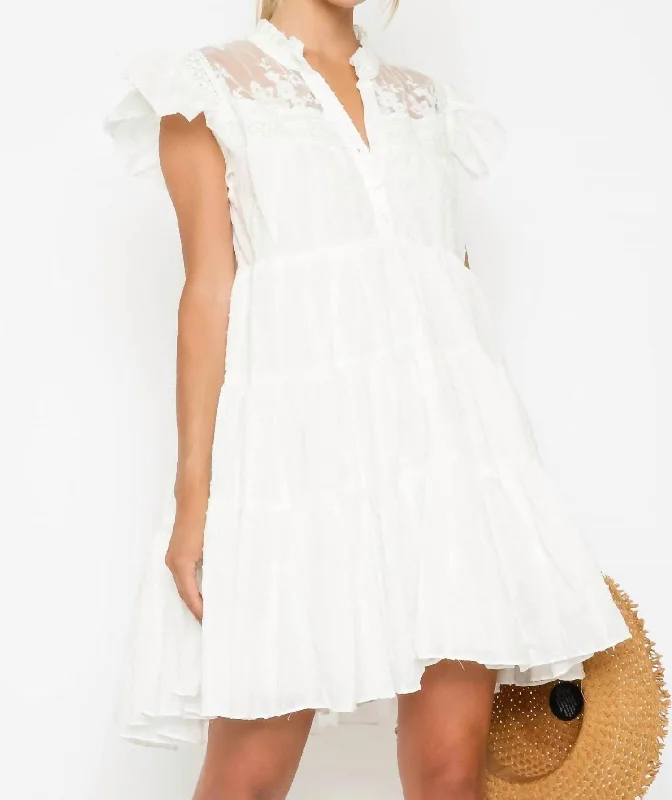 Babydoll Dress In White Graduation unclassified dresses