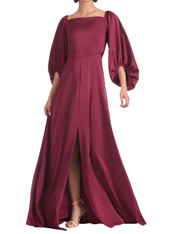 Bryant Gown In Garnet Fashionable unclassified dresses