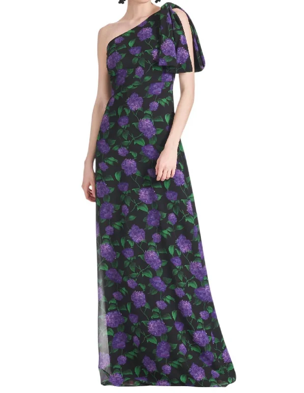 Chelsea Gown In Violet Garden Boho unclassified dresses