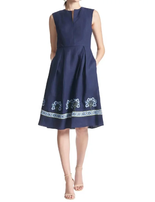 Christina Dress In Navy Petite unclassified dresses