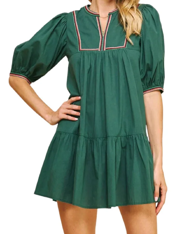 Colby Dress In Hunter Green Budget-friendly unclassified dresses