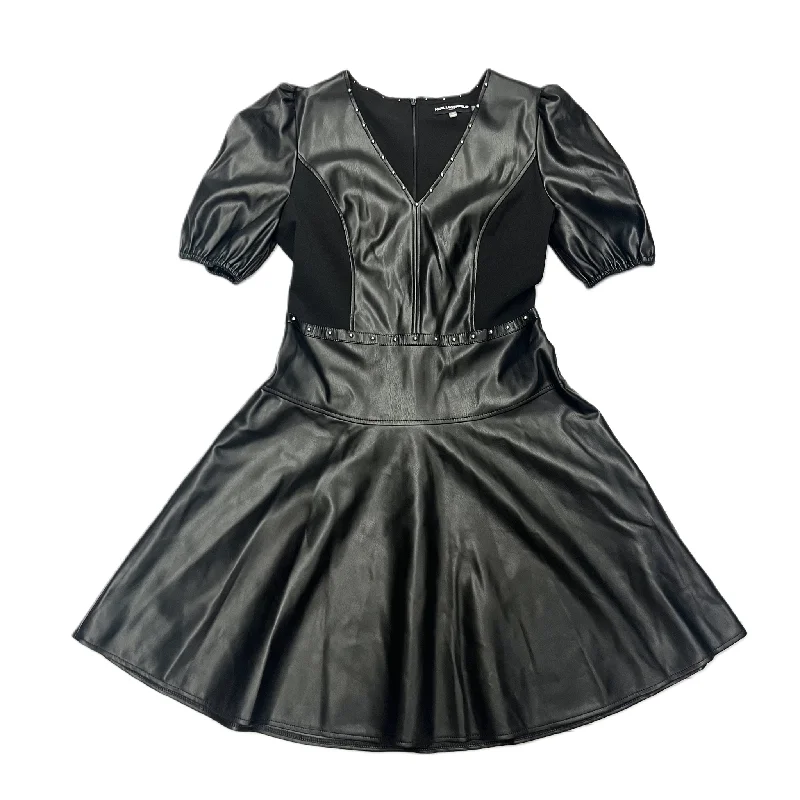 Dress Designer By Karl Lagerfeld In Black, Size: S Festival unclassified dresses