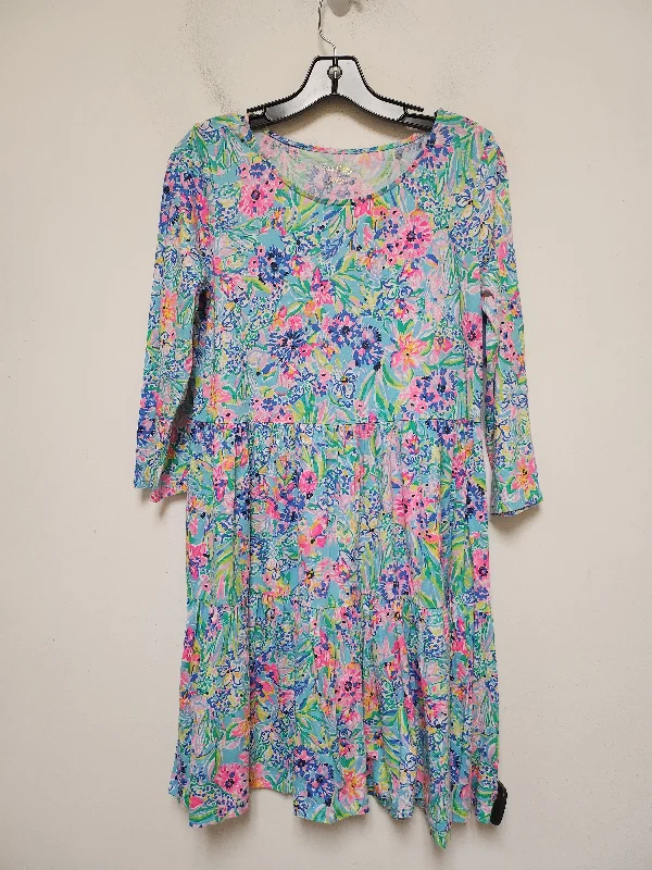 Dress Designer By Lilly Pulitzer In Multi-colored, Size: M Color block unclassified dresses