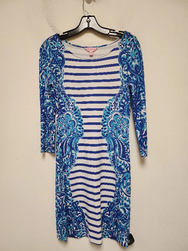 Dress Designer By Lilly Pulitzer In Striped Pattern, Size: Xs Bodycon unclassified dresses