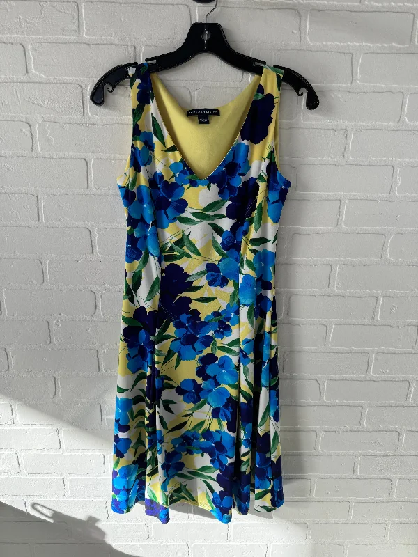 Dress Work By American Living In Blue & Yellow, Size: S Date night unclassified dresses