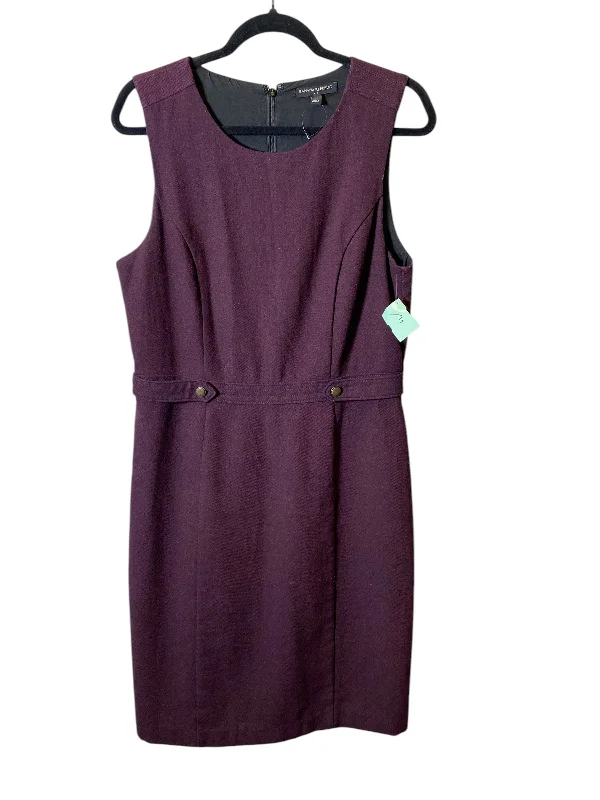 Dress Work By Banana Republic In Mauve, Size: L Striped unclassified dresses