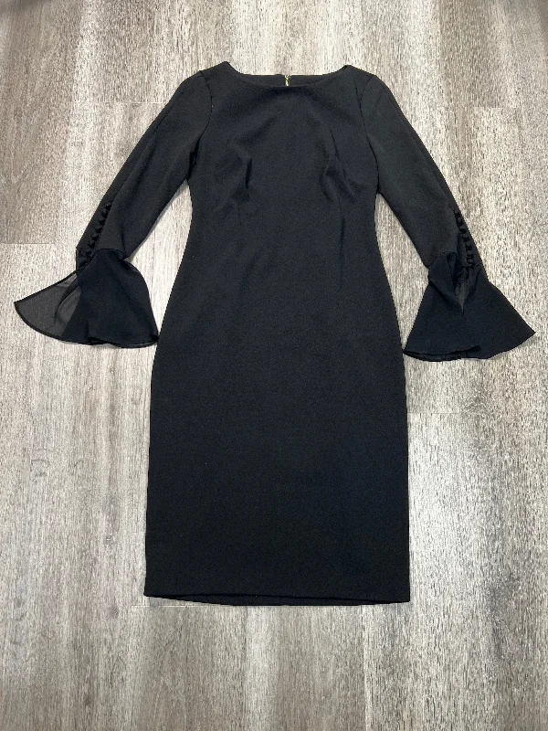 Dress Work By Calvin Klein In Black, Size: S Elegant unclassified dresses