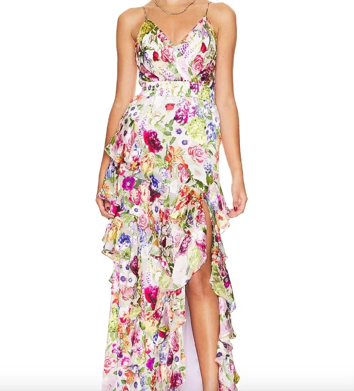 Hayden V-Neck Dress In Flower Shop Smocked unclassified dresses