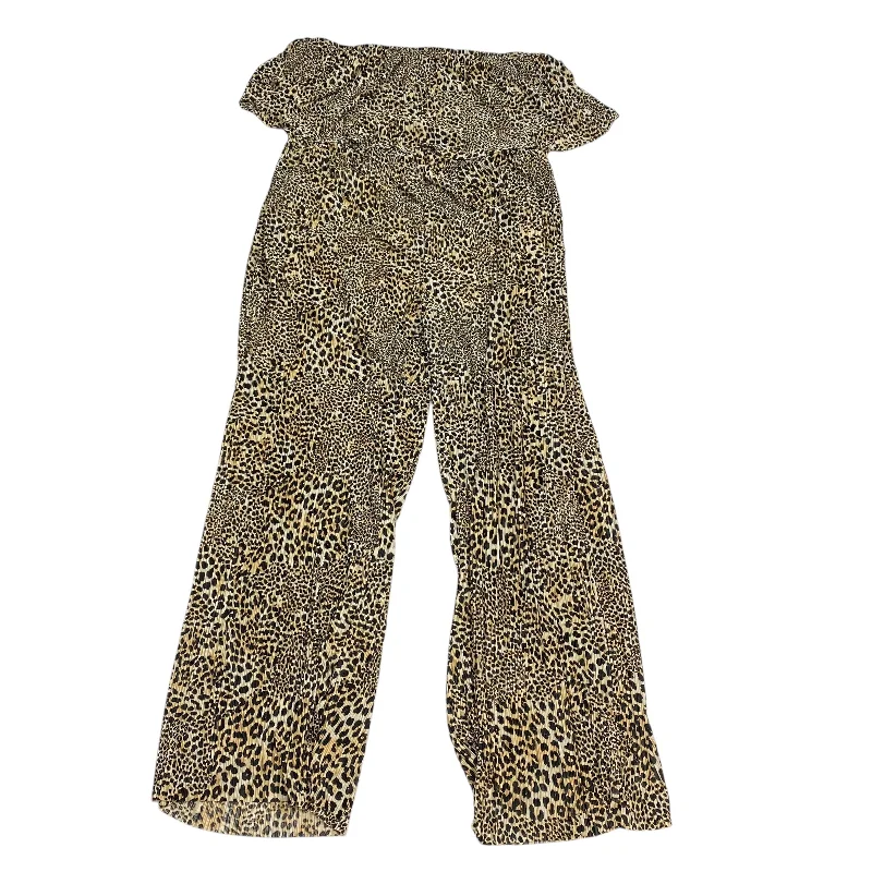 Jumpsuit By Fashion Nova In Animal Print, Size: 3x Beaded unclassified dresses