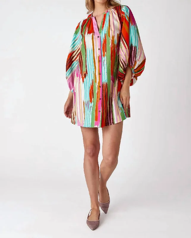 Liv Dress In Vintage Ikat Off-shoulder unclassified dresses