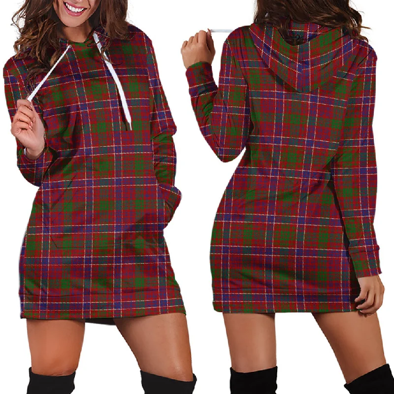 MacRae Red Tartan Hoodie Dress Lightweight unclassified dresses