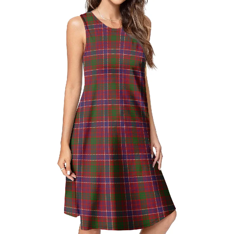 MacRae Red Tartan Womens Casual Dresses Spring unclassified dresses