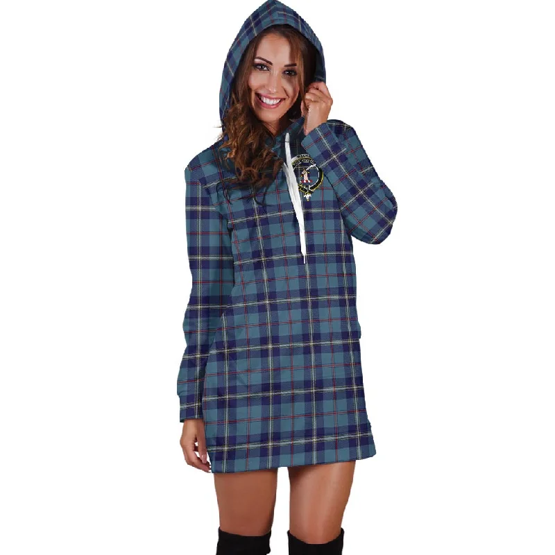 MacRae of America Tartan Hoodie Dress with Family Crest Sequin unclassified dresses