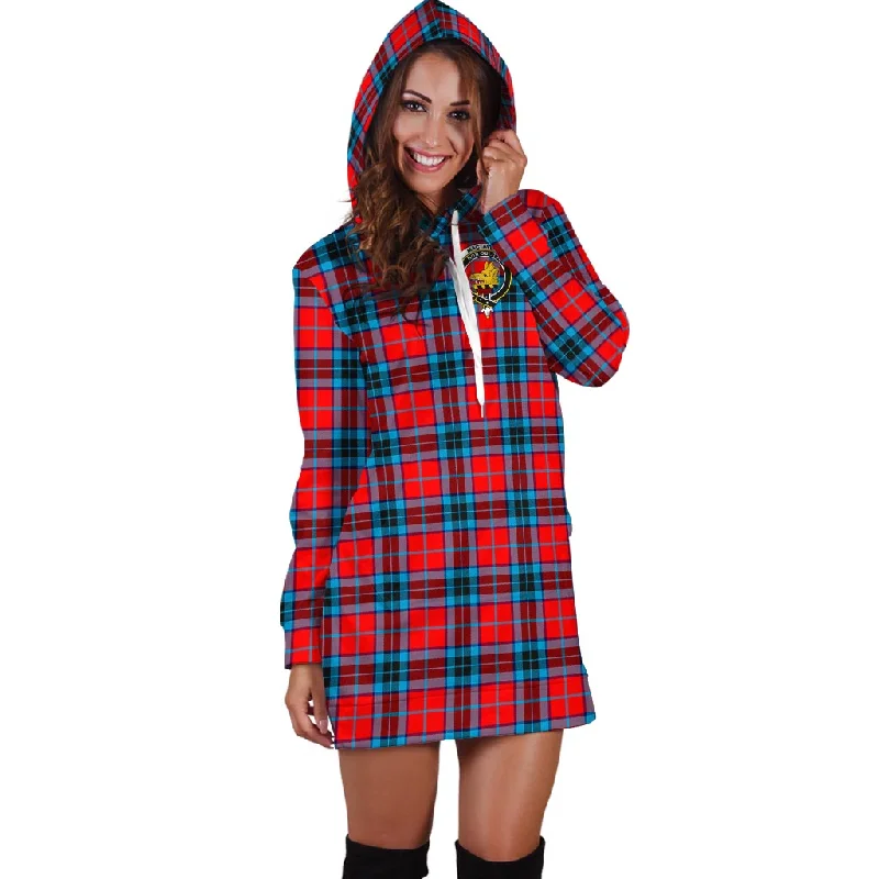 MacTavish (McTavish) Tartan Hoodie Dress with Family Crest Budget-friendly unclassified dresses