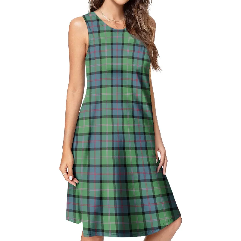 MacThomas Ancient Tartan Womens Casual Dresses Bright color unclassified dresses