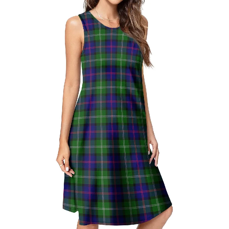 MacThomas Modern Tartan Womens Casual Dresses Fall unclassified dresses