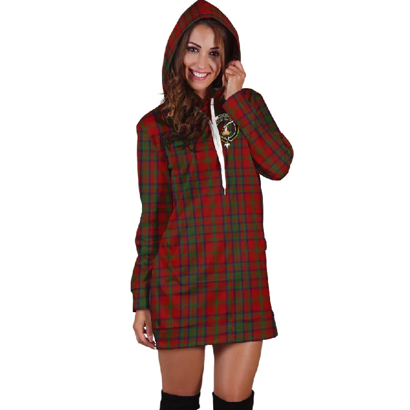 Matheson Dress Tartan Hoodie Dress with Family Crest Sexy unclassified dresses