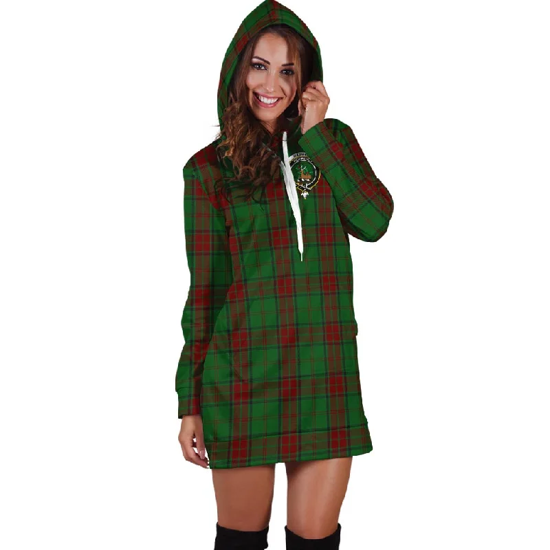 Maxwell Hunting Tartan Hoodie Dress with Family Crest Popular unclassified dresses