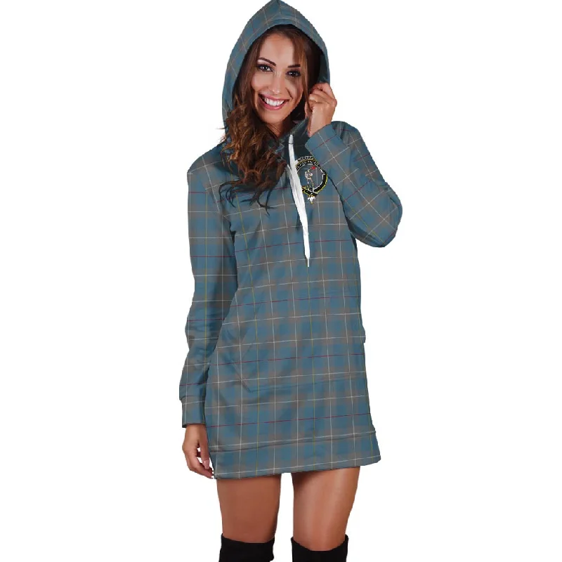 McKerrell of Hillhouse Dress Tartan Hoodie Dress with Family Crest Stretchy unclassified dresses