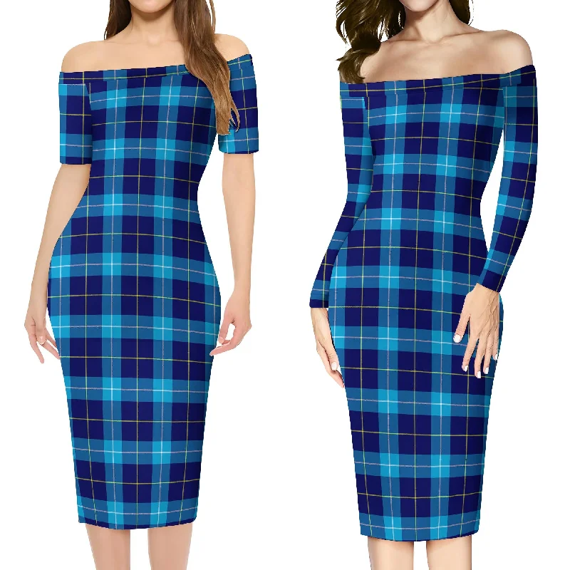 McKerrell Tartan Off Shoulder Lady Dress Travel unclassified dresses