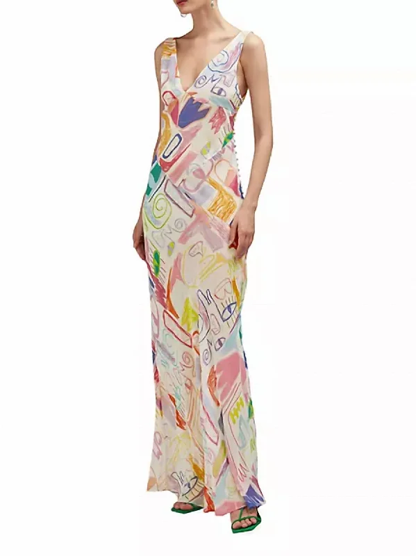 Melanie Dress In Abstract Courage High-end unclassified dresses