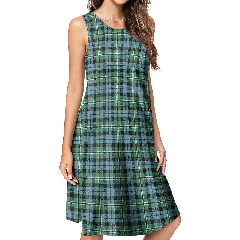 Melville Ancient Tartan Womens Casual Dresses Preppy unclassified dresses