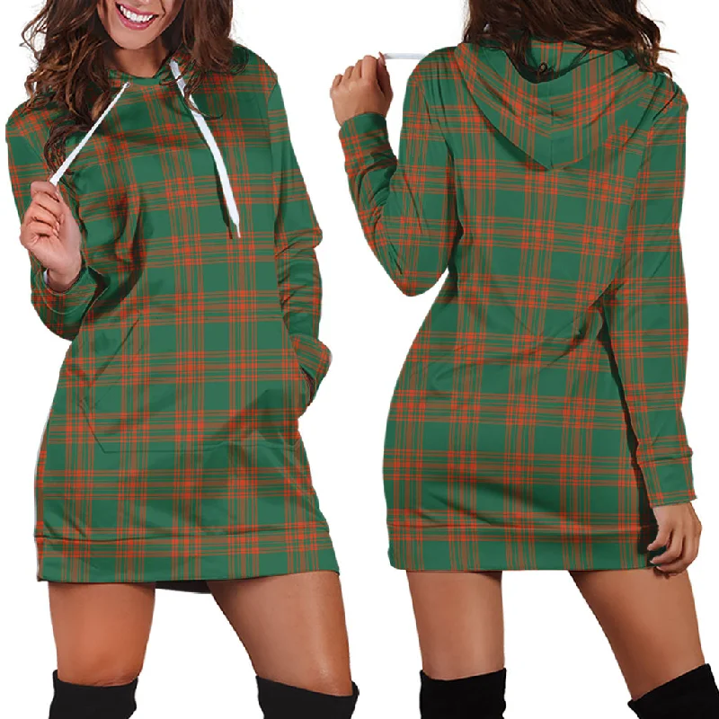 Menzies Green Ancient Tartan Hoodie Dress Budget-friendly unclassified dresses