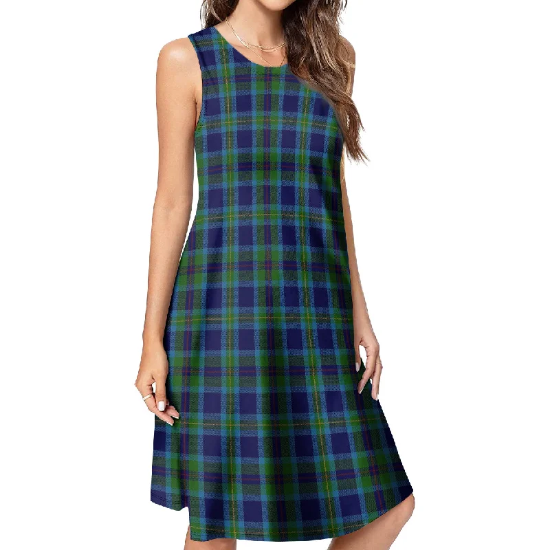 Miller Tartan Womens Casual Dresses Smocked unclassified dresses