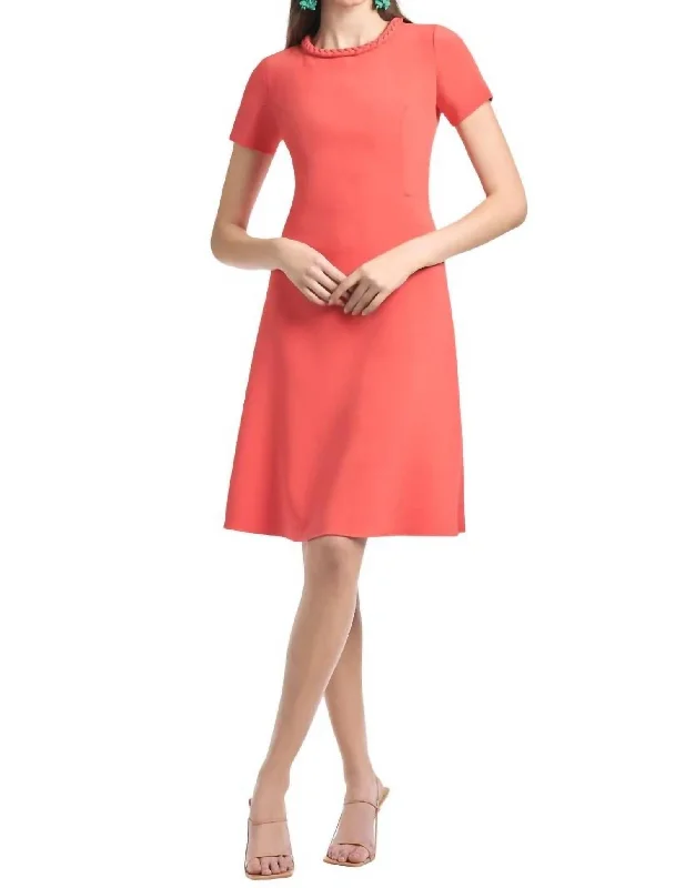 Mimi Dress In Coral Halter unclassified dresses