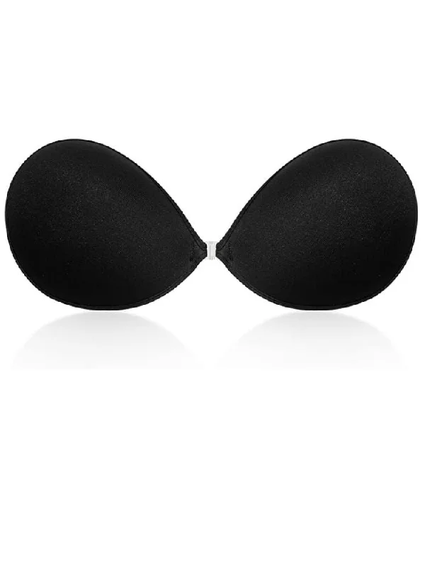 Miss Circle Black Invisible Push-up Adhesive Bra Knitted unclassified dresses