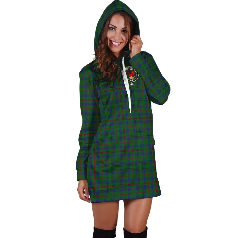 Moncrieff of Atholl Tartan Hoodie Dress with Family Crest Office unclassified dresses