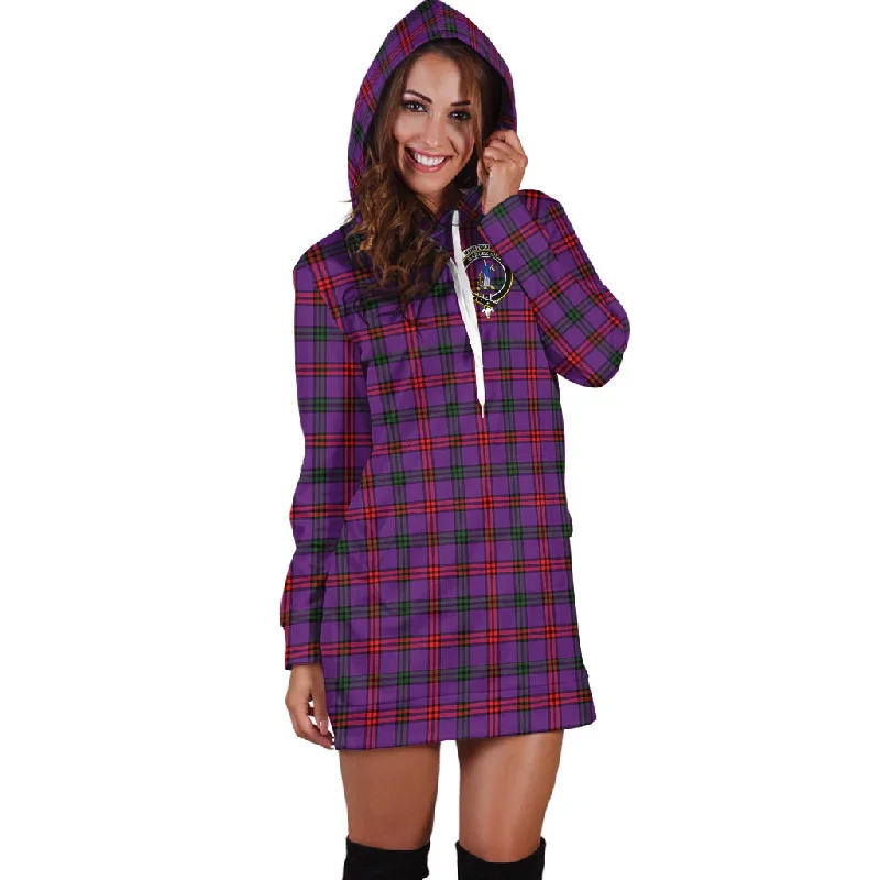 Montgomery Tartan Hoodie Dress with Family Crest Smocked unclassified dresses